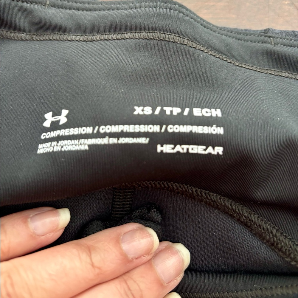 Under Armour NWT Fly Fast HeatGear Compression Leggings Black XS - Picture 2 of 6